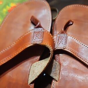 Brown Leather Men's Sandals